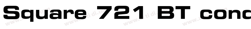 Square 721 BT conden字体转换